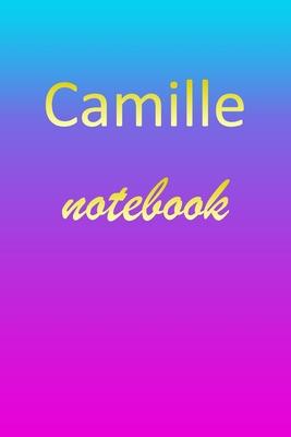 Camille: Blank Notebook - Wide Ruled Lined Paper Notepad - Writing Pad Practice Journal - Custom Personalized First Name Initia