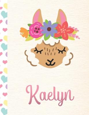 Kaelyn: 2020. Personalized Weekly Llama Planner For Girls. 8.5x11 Week Per Page 2020 Planner/Diary With Pink Name