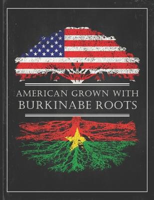 Burkinabe Roots: Personalized Gift for Grown in America Born in Burkina Faso Customized Flag Undated Planner Daily Weekly Monthly Calen