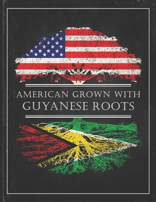 Guyanese Roots: Personalized Gift for Grown in America Born in Guyana Customized Flag Undated Planner Daily Weekly Monthly Calendar Or