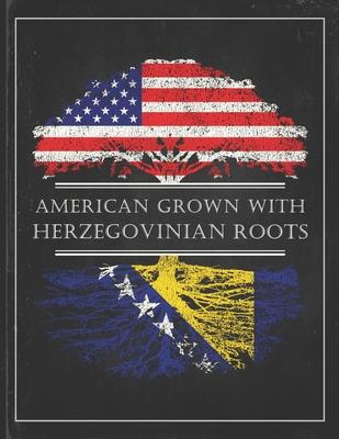 Herzegovinian Roots: Personalized Gift for Grown in America Born in Bosnia & Herzegovina Customized Flag Undated Planner Daily Weekly Month