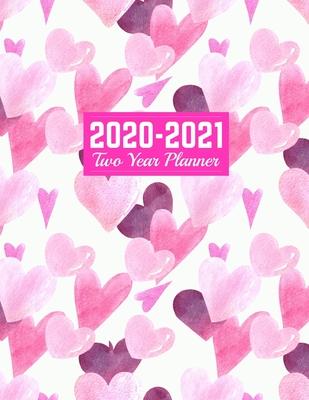 2020-2021 Two Year Planner: Neat Jan 1, 2020 to Dec 31, 2021 - Weekly & Monthly Planner Calendar and Schedule Organizer - Art Cover 00023189