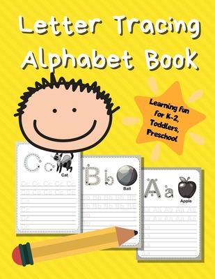 Letter Tracing Alphabet Book: ABC Learning Book for Kids - Toddlers, Preschool, K-2 - Yellow