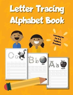 Letter Tracing Alphabet Book: ABC Learning Workbook for Kids - Toddlers, Preschool, K-2 - Orange