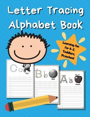 Letter Tracing Alphabet Book: ABC Learning Book for Kids - Toddlers, Preschool, K-2 - Sky Blue