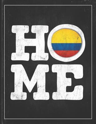 Home: Colombia Flag Planner for Colombian Coworker Friend from Bogota Lightly Lined Pages Daily Journal Diary Notepad