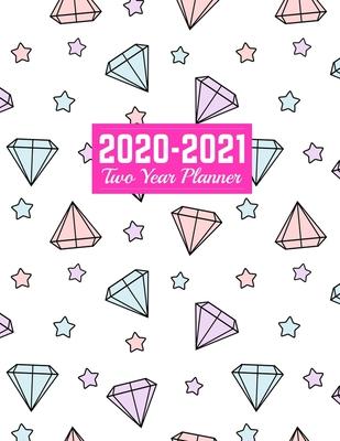 2020-2021 Two Year Planner: Trendy 24-Month Planner & Calendar - Large 8.5 x 11 (Jan 2020 - Dec 2021) Daily Weekly and Monthly Schedule - Art Cove