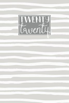 2020: A5 Diary Week on 2 Pages to View WO2P Journal - Horizontal Weekly Planner - Pale Grey Striped Lines