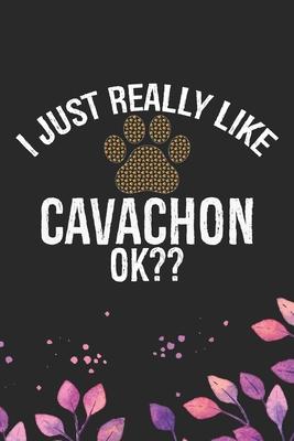 I Just Really Like Cavachon Ok?: Cool Cavachon Dog Journal Notebook - Cavachon Puppy Lover Gifts - Funny Cavachon Dog Notebook - Cavachon Owner Gifts.