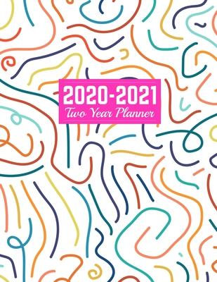 2020-2021 Two Year Planner: Simple January 1, 2020 to December 31, 2021 - Weekly & Monthly View Planner, Organizer & Diary - Art Cover 00023189