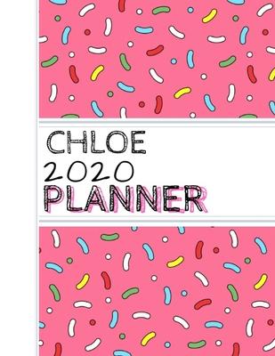 Chloe: : 2020 Personalized Planner: One page per week: Pink sprinkle design