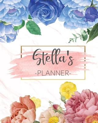 Stella’’s Planner: Monthly Planner 3 Years January - December 2020-2022 - Monthly View - Calendar Views Floral Cover - Sunday start