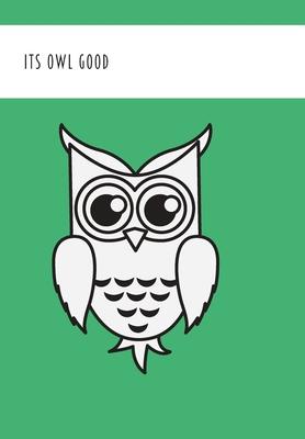 Its Owl Good: Blank Lined Funny Owl Lover Journal Gift For Class Notes or Inspirational Thoughts. Great For any Owl Collector, Stude