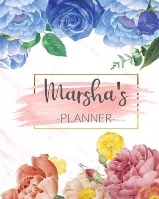 Marsha’’s Planner: Monthly Planner 3 Years January - December 2020-2022 - Monthly View - Calendar Views Floral Cover - Sunday start