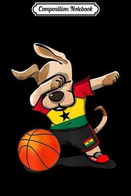 Composition Notebook: Dab Dog Ghana Basketball Jersey Ghanaian Sport Team Journal/Notebook Blank Lined Ruled 6x9 100 Pages