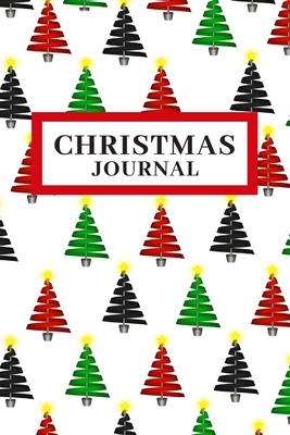 Christmas Journal: Lined 6x9 inch Soft Cover, Red Black and Green Notebook