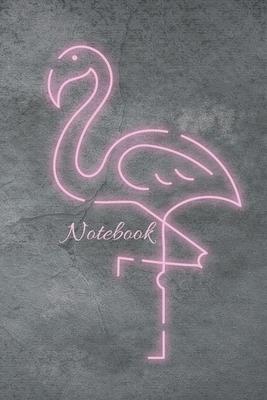 Notebook: flamingo Sketchbook for school/ Composition Notebook Winter Journal Diary Notes pink black/Gift Idea For Flamingo Love