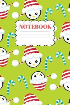 Notebook: Christmas Journal Notebook Holiday Santa Hat Reindeer Snow Lined Writing Paper that Santa Claus Christmas - Blank Line