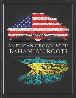 Bahamian Roots: Personalized Gift for Grown in America Born in Bahamas Customized Flag Undated Planner Daily Weekly Monthly Calendar O