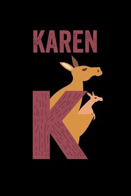 Karen: Animals Coloring Book for Kids, Weekly Planner, and Lined Journal Animal Coloring Pages. Personalized Custom Name Init