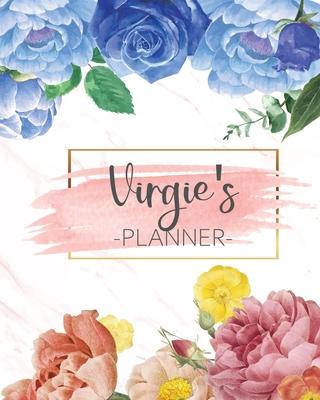 Virgie’’s Planner: Monthly Planner 3 Years January - December 2020-2022 - Monthly View - Calendar Views Floral Cover - Sunday start