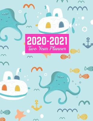 2020-2021 Two Year Planner: Trendy 24-Month Planner & Calendar - Large 8.5 x 11 (Jan 2020 - Dec 2021) Daily Weekly and Monthly Schedule - Art Cove