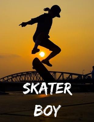 Skater boy: Notebook/Notepad/Diary/Journal for all skateboarding fans. - 80 black lined pages - A4 - 8.5x11 inches