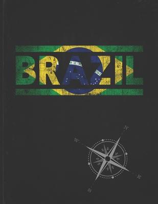 Brazil: Personalized Gift for Brazilian Friend for Travel Lightly Lined Pages Daily Journal Diary Notepad