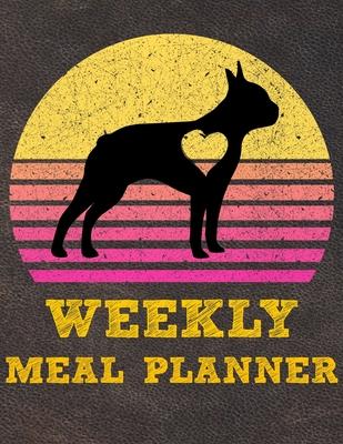 Weekly Meal Planner: 8.5x11 Inches Menu Food Planner - 52 Week Meal Prep Book - Weekly Food Planner & Grocery Shopping List Notebook For Bo