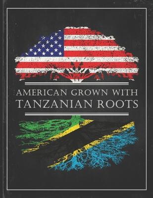 Tanzanian Roots: Personalized Gift for Grown in America Born in Tanzania Customized Flag Undated Planner Daily Weekly Monthly Calendar