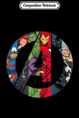 Composition Notebook: Marvel Avengers A Logo Journal/Notebook Blank Lined Ruled 6x9 100 Pages