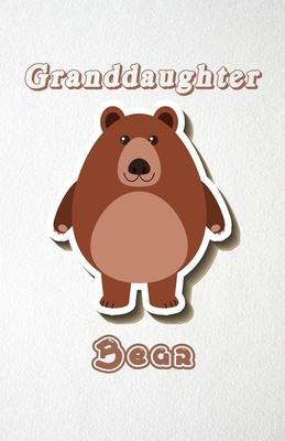 Granddaughter Bear A5 Lined Notebook 110 Pages: Funny Blank Journal For Wide Animal Nature Lover Zoo Relative Family Baby First Last Name. Unique Stud