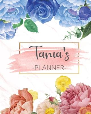 Tania’’s Planner: Monthly Planner 3 Years January - December 2020-2022 - Monthly View - Calendar Views Floral Cover - Sunday start