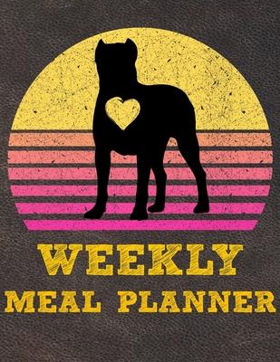 Weekly Meal Planner: 8.5x11 Inches Menu Food Planner - 52 Week Meal Prep Book - Weekly Food Planner & Grocery Shopping List Notebook For Ca