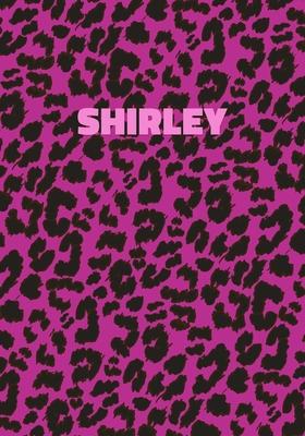 Shirley: Personalized Pink Leopard Print Notebook (Animal Skin Pattern). College Ruled (Lined) Journal for Notes, Diary, Journa