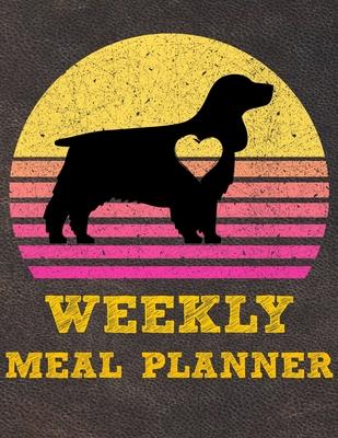 Weekly Meal Planner: 8.5x11 Inches Menu Food Planner - 52 Week Meal Prep Book - Weekly Food Planner & Grocery Shopping List Notebook For En