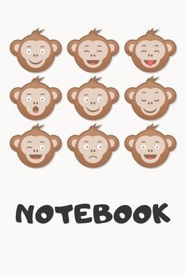 Notebook: Monkey Journal Lined 110 Pages (6x9)