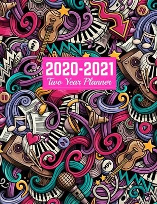 2020-2021 Two Year Planner: Trendy 24-Months Calendar, 2-Year Appointment Business Planners, Agenda Schedule Organizer Logbook and Journal - Art C