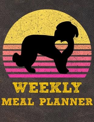 Weekly Meal Planner: 8.5x11 Inches Menu Food Planner - 52 Week Meal Prep Book - Weekly Food Planner & Grocery Shopping List Notebook For Ma