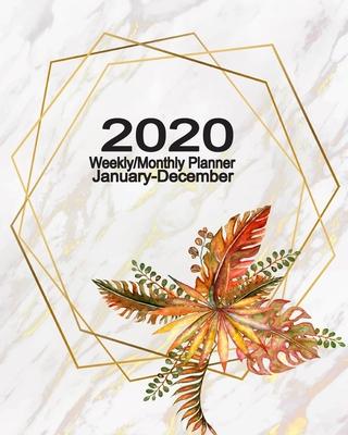 2020 Weekly/Monthly Planner: Women’’s Tropical Floral Pattern Journal With Yearly Calendar Scheduler & Organizer-Pretty Contemporary Notebook