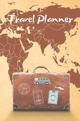 Travel Planner - Vintage map cover 6x9inch