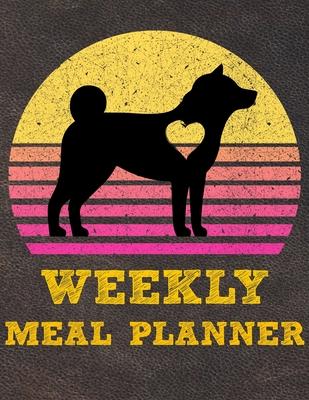 Weekly Meal Planner: 8.5x11 Inches Menu Food Planner - 52 Week Meal Prep Book - Weekly Food Planner & Grocery Shopping List Notebook For Sh