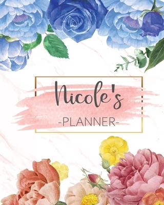 Nicole’’s Planner: Monthly Planner 3 Years January - December 2020-2022 - Monthly View - Calendar Views Floral Cover - Sunday start