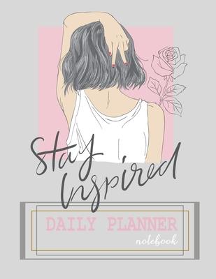 Notebook: Daily planner notebook with cute cover and daily planner pages, Extra large (8.5 x 11) inches, 110 pages, planner note