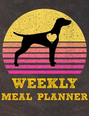 Weekly Meal Planner: 8.5x11 Inches Menu Food Planner - 52 Week Meal Prep Book - Weekly Food Planner & Grocery Shopping List Notebook For Vi