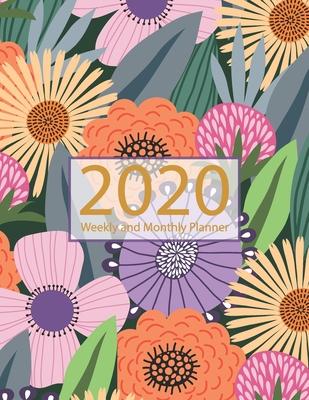 2020 Planner Weekly and Monthly: Jan 1, 2020 to Dec 31, 2020: Weekly & Monthly Planner + Calendar Views - Inspirational Quotes and Watercolor Floral D