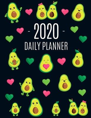 Avocado Daily Planner 2020: Funny & Healthy Fruit Monthly Agenda For All Your Weekly Meetings, Appointments, Office & School Work January - Decemb