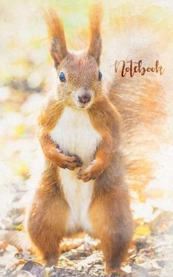 Cute squirrel notebook to write in, 120 pages lined 5x8