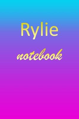 Rylie: Blank Notebook - Wide Ruled Lined Paper Notepad - Writing Pad Practice Journal - Custom Personalized First Name Initia
