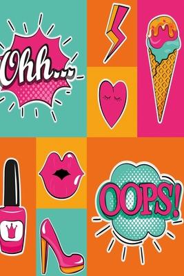 Ohh Oops Popart Cartoon notebook: Notebook, Diary and Journal with 120 Lined Pages for funny people